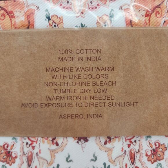 Maison d' Hermine Table Cloth Paisley Orient 100% Cotton Fall Boho 54 X 54" - Picture 5 of 5